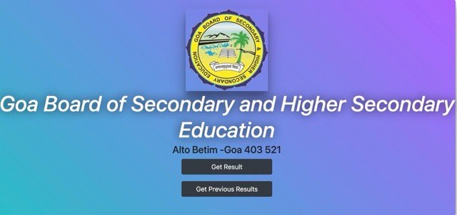 Goa Board 12th Result