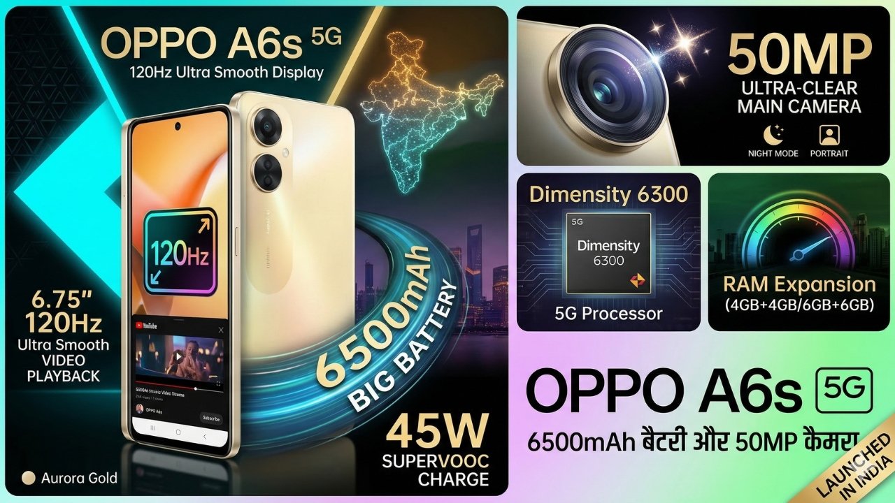 oppo a6s 5g specifications